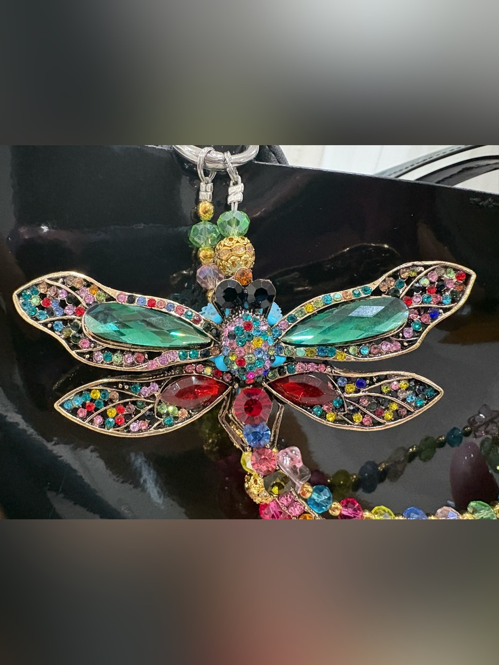 Dragon-fly handcraft bag / phone charm